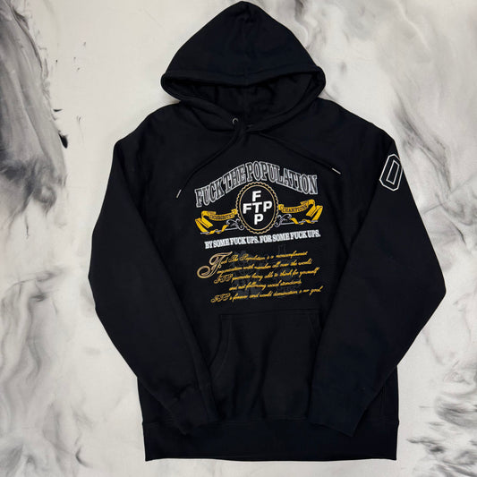 FTP Embroided Hoodie Black