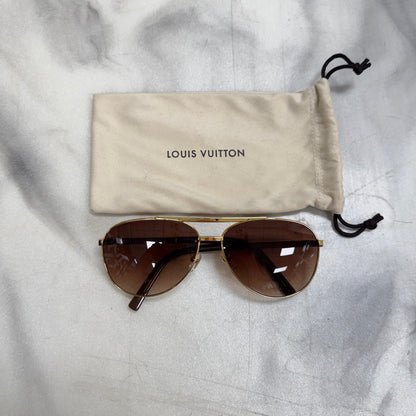 Louis Vuitton Attitude Pilote Gold Sunglasses