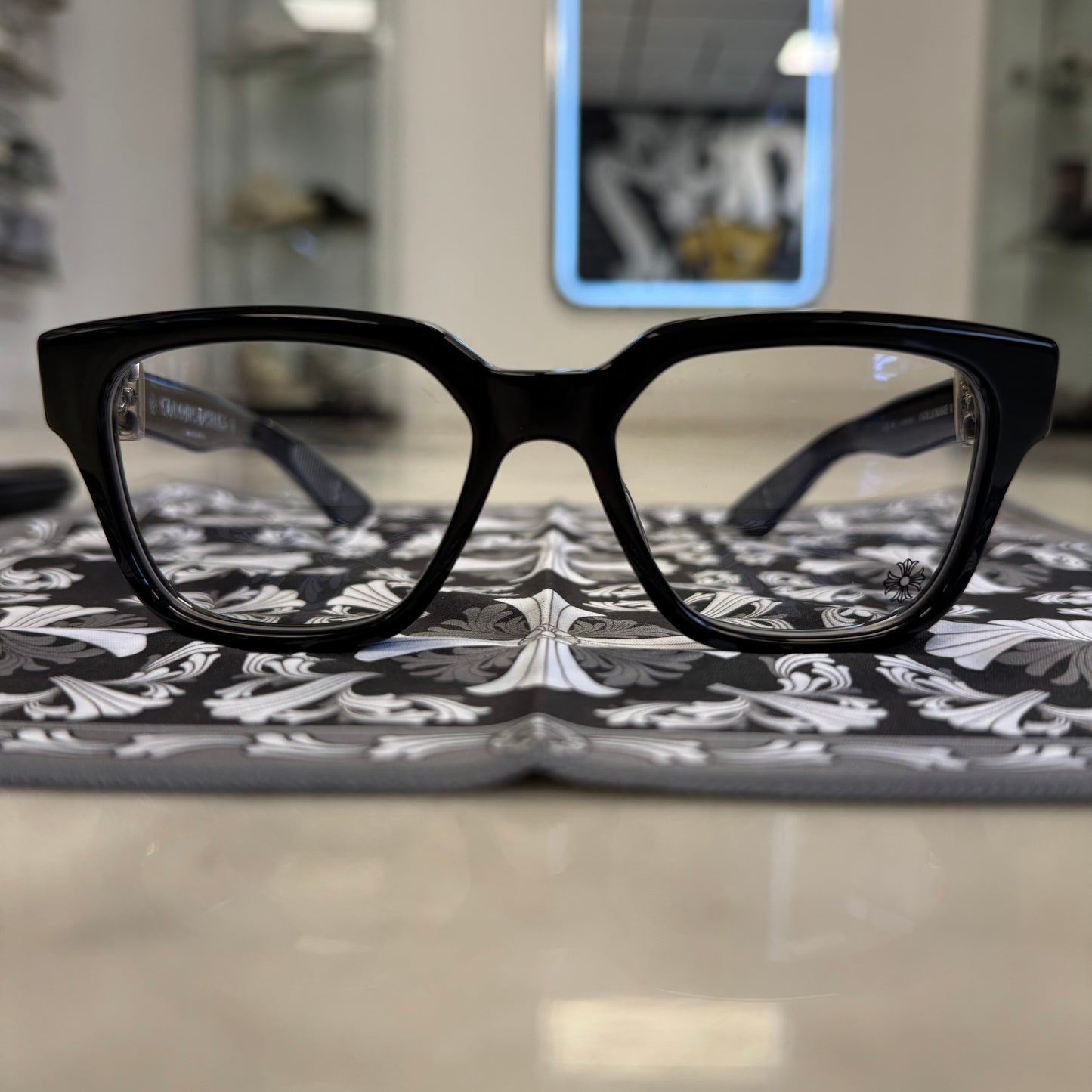 Chrome Hearts Vagillionaire II Black/Silver Glasses