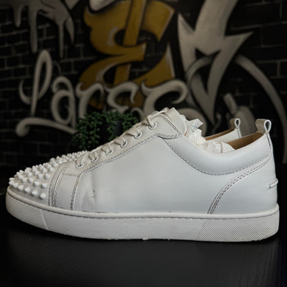 Louboutin Louis Junior Spikes Low White