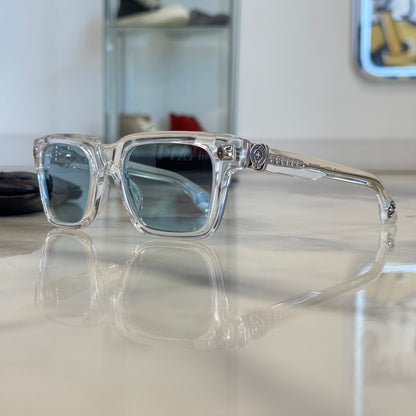 Chrome Hearts Hallamanass Clear Glasses Blue Lenses