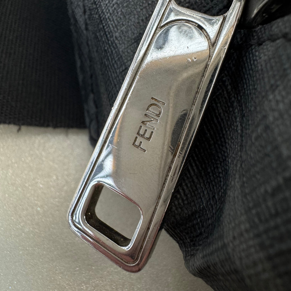 Fendi Zucca Monogram Belt Bag Black