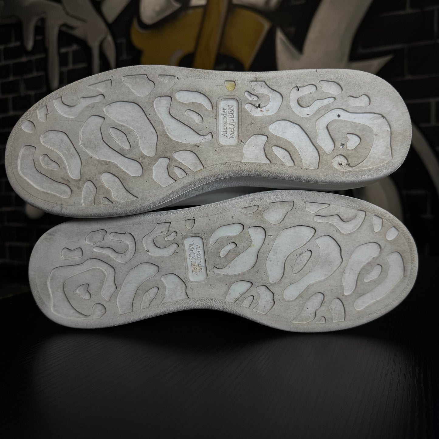 Alexander McQueen Oversized Sneaker Black Heel