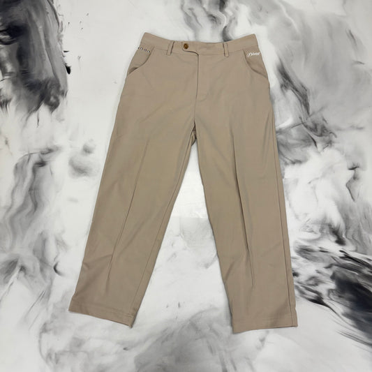 Dime Chino Beige Pants With Studs