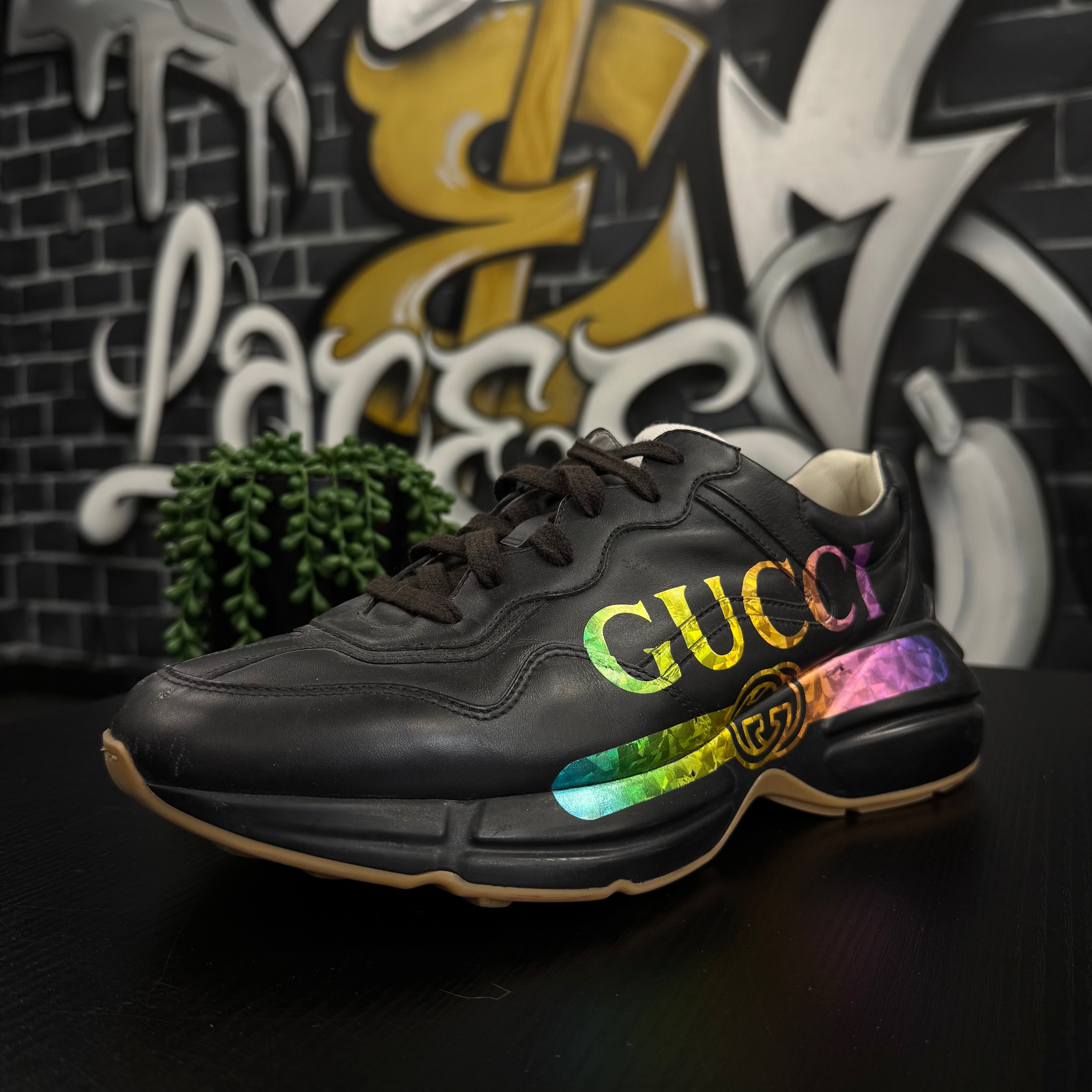 Gucci Rython Blade Letters Gucci Rhyton Rainbow Logo – Lines & Laces