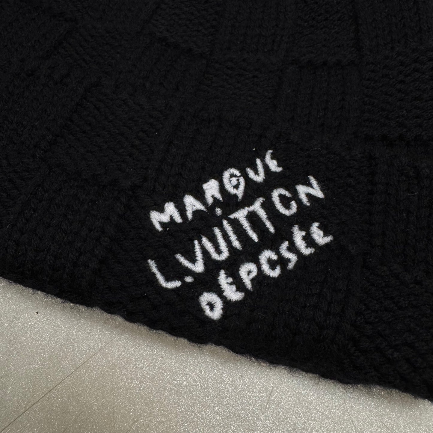 Louis Vuitton Marque Déposée Beanie Black