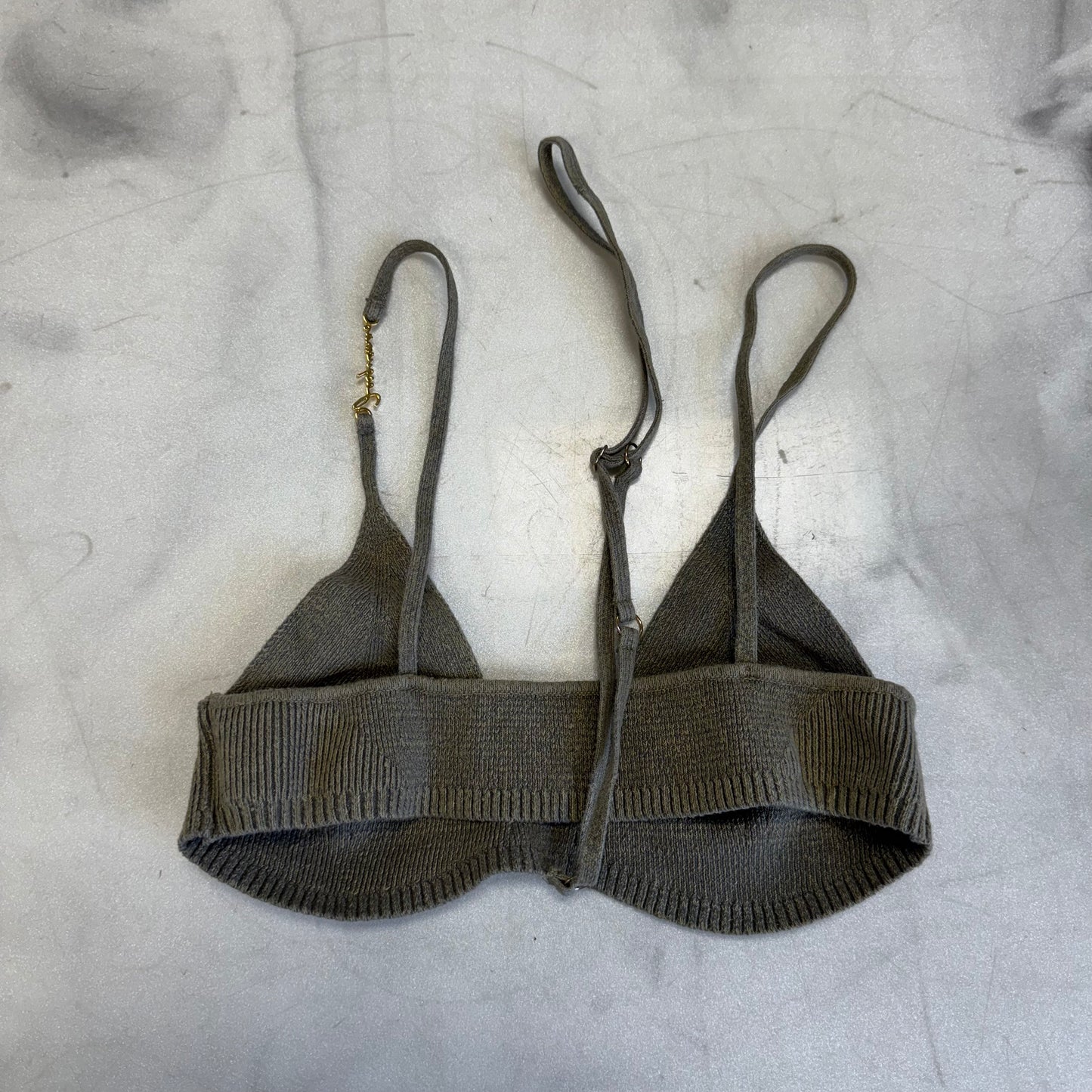 Jacquemus Le Bandeau Sierra Bralette Khaki