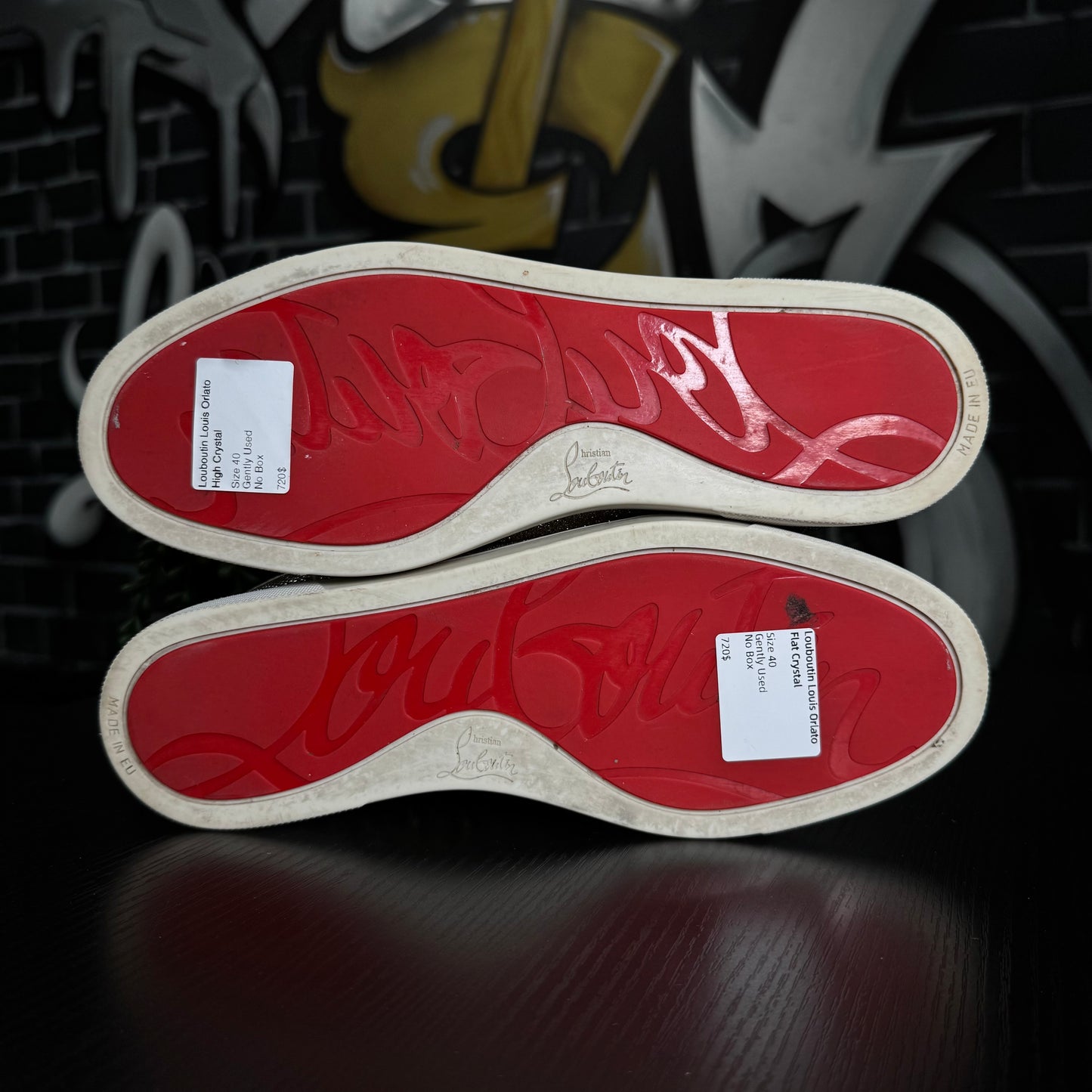 Louboutin Louis Orlato Flat Crystal