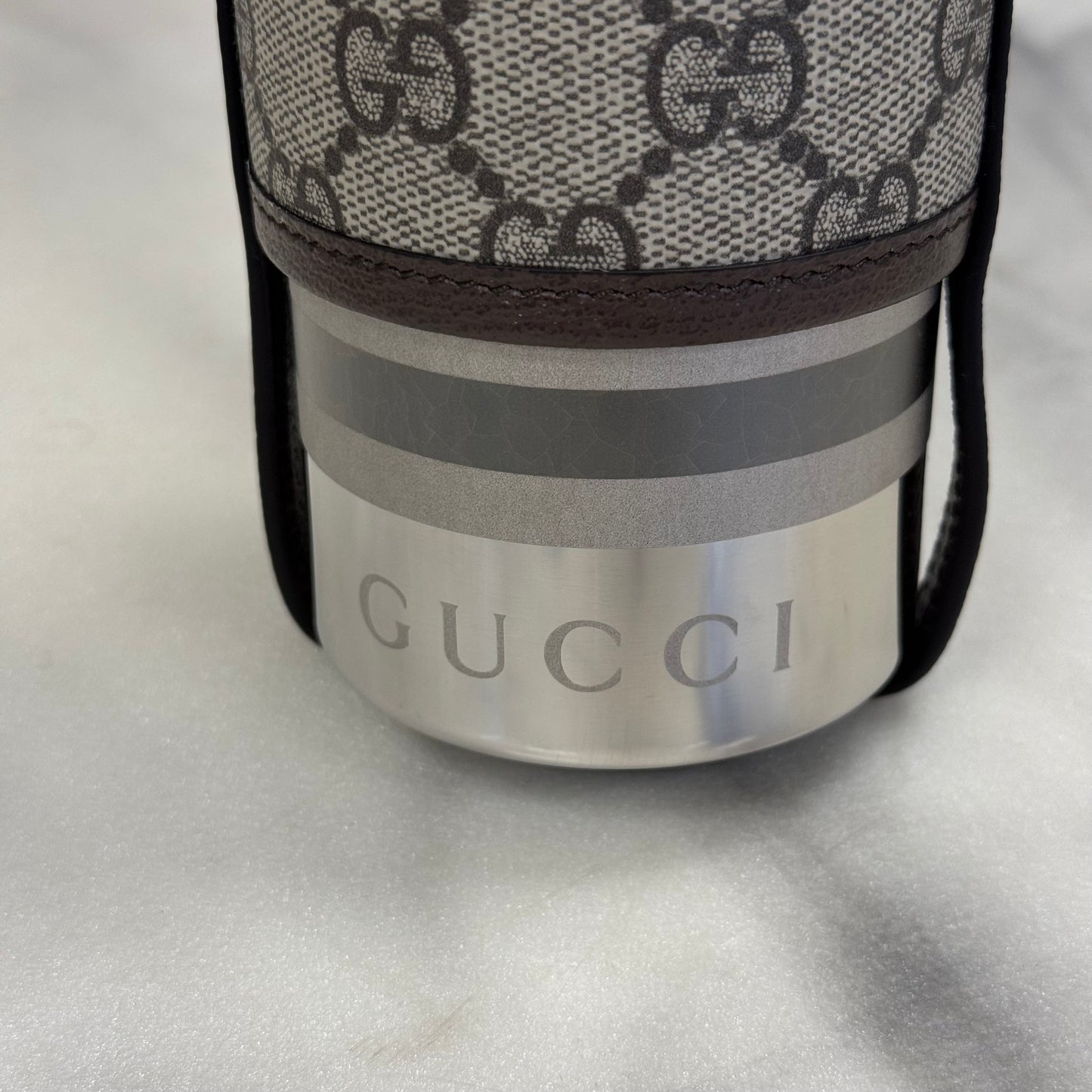 Gucci Steel Bottle With Fabric Holder