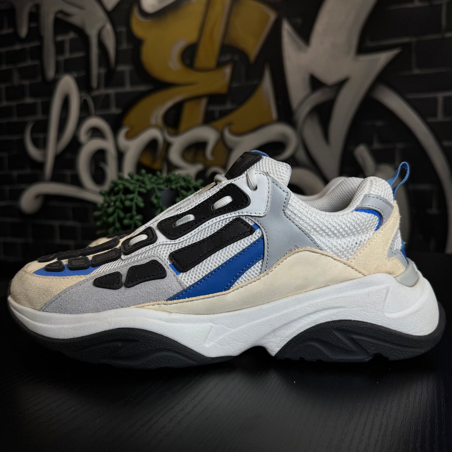 Amiri Bone Runner Grey/Black/Blue