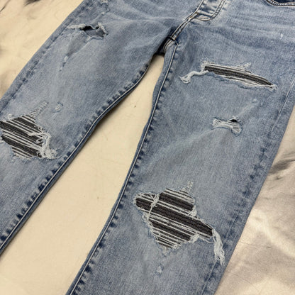 Amiri Jeans Shining Patches Blue