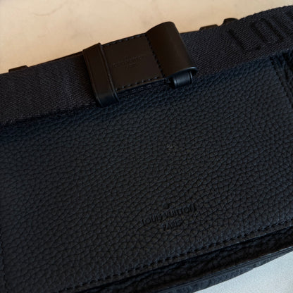 Louis Vuitton Embossed Belt Bag Black