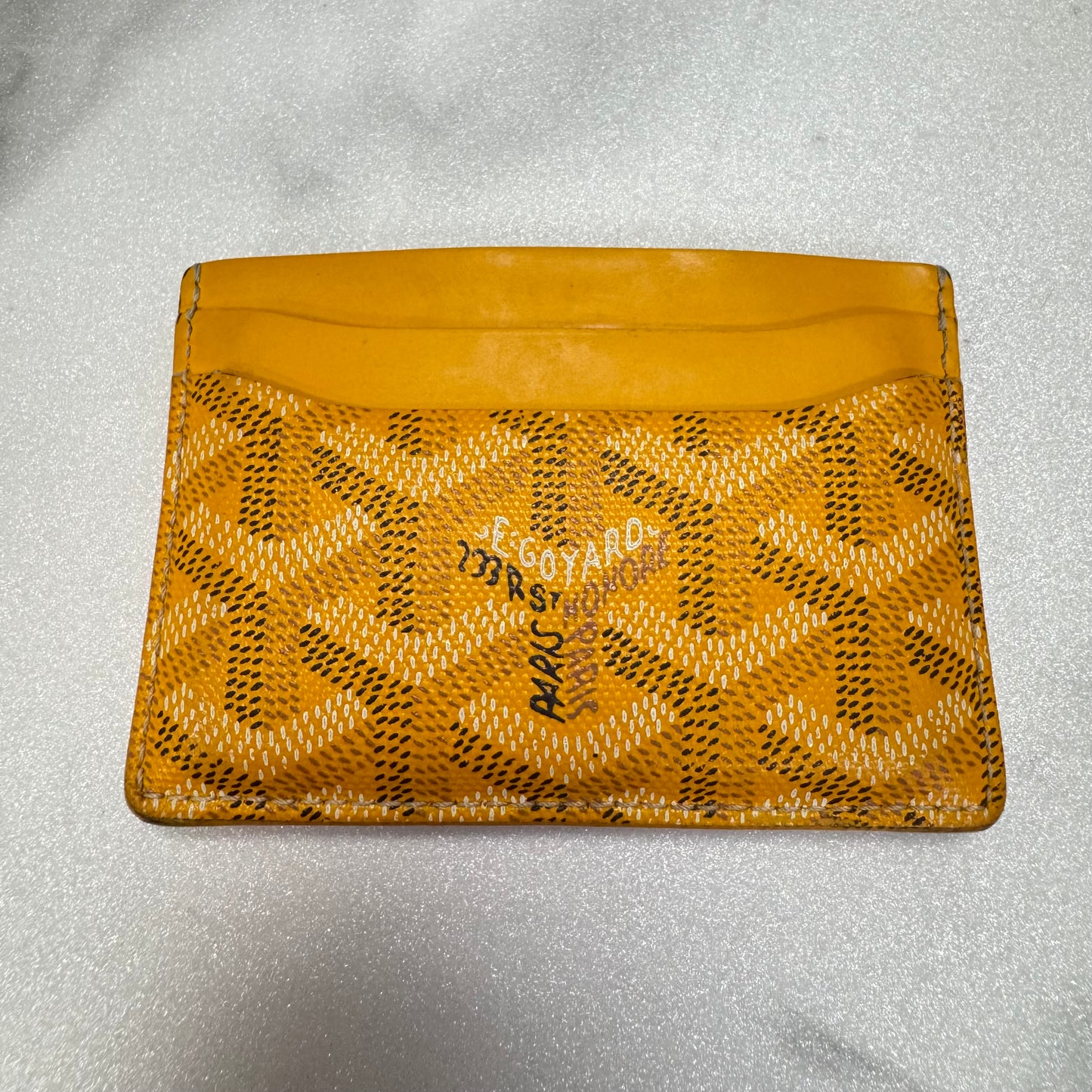 Goyard Saint-Sulpice Cardholder Yellow