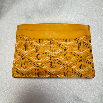 Goyard Saint-Sulpice Cardholder Yellow