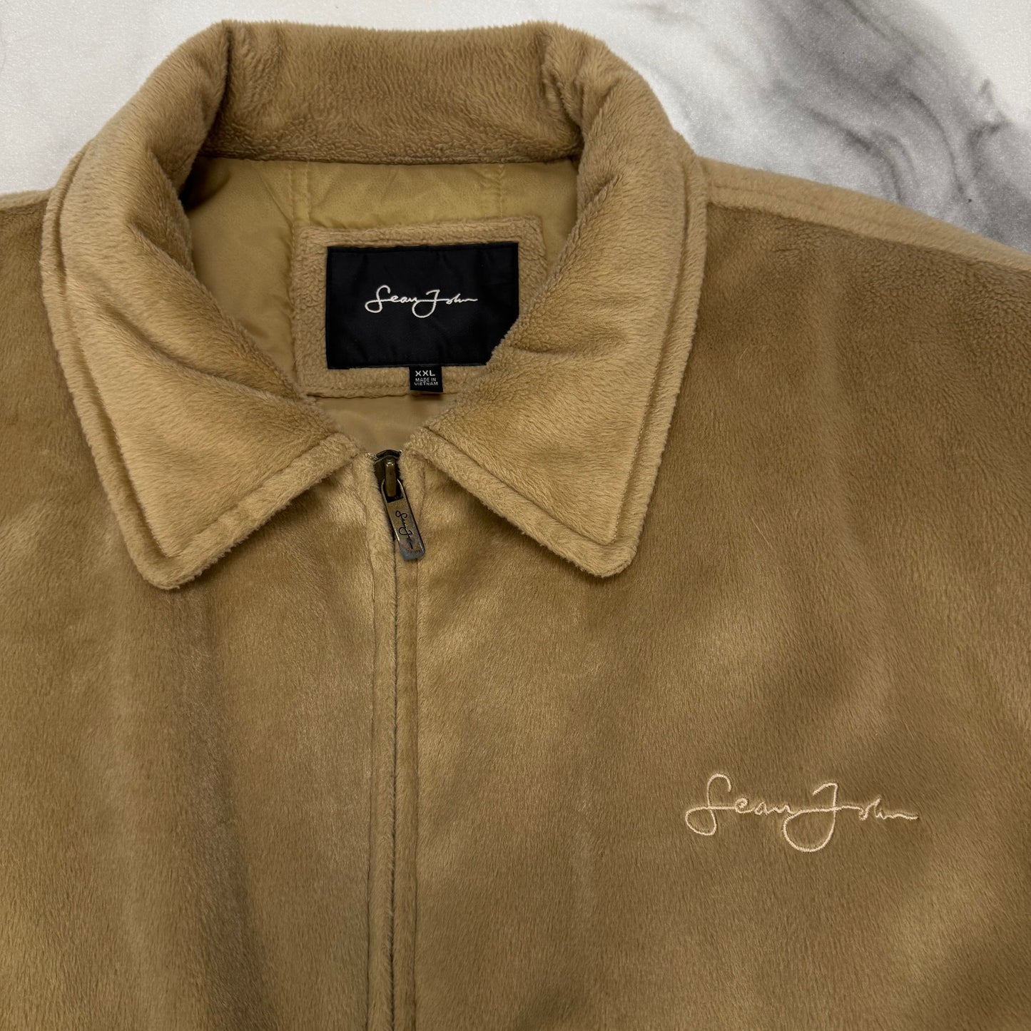 Sean John Fur Jacket Beige