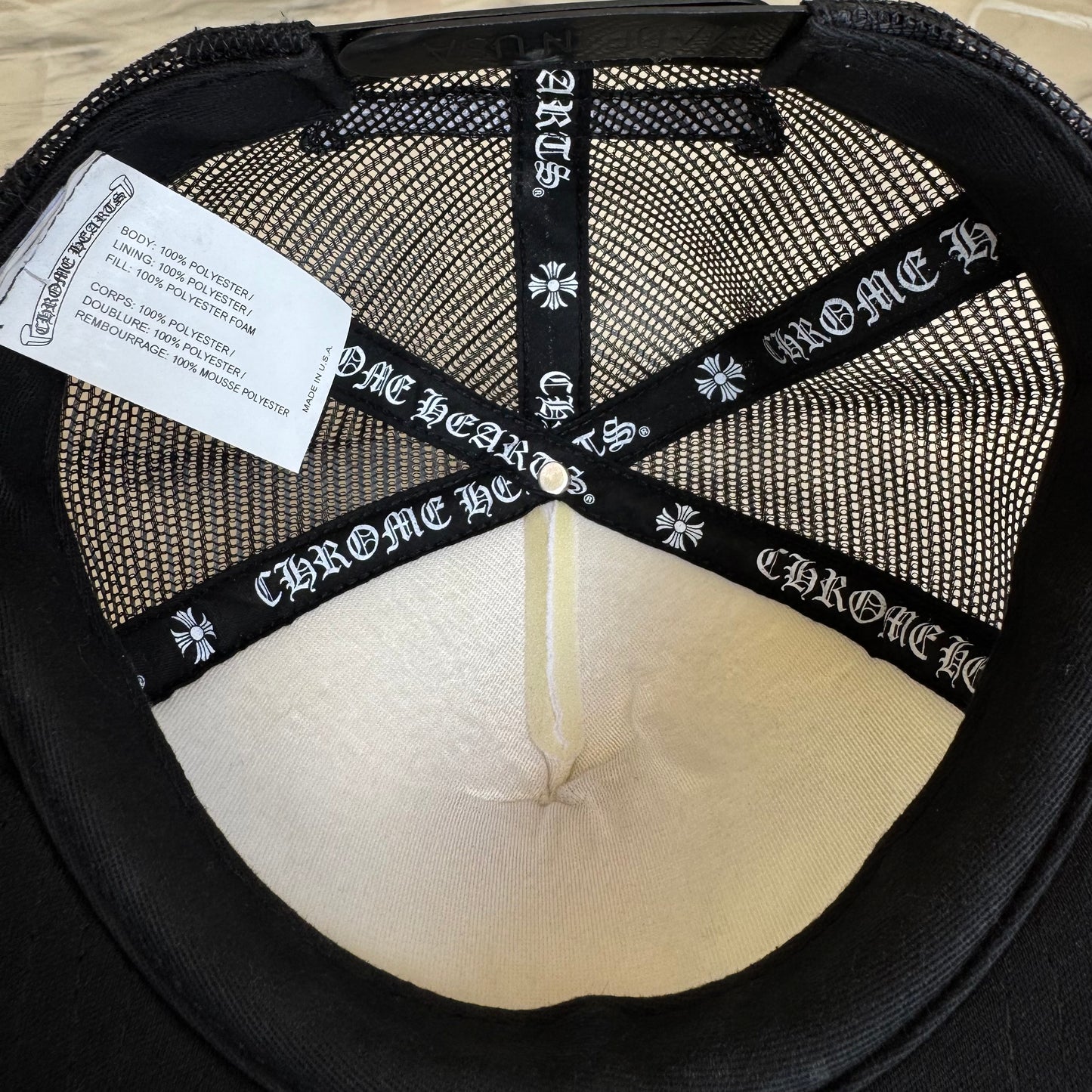 Chrome Hearts Eye Script Trucker Hat
