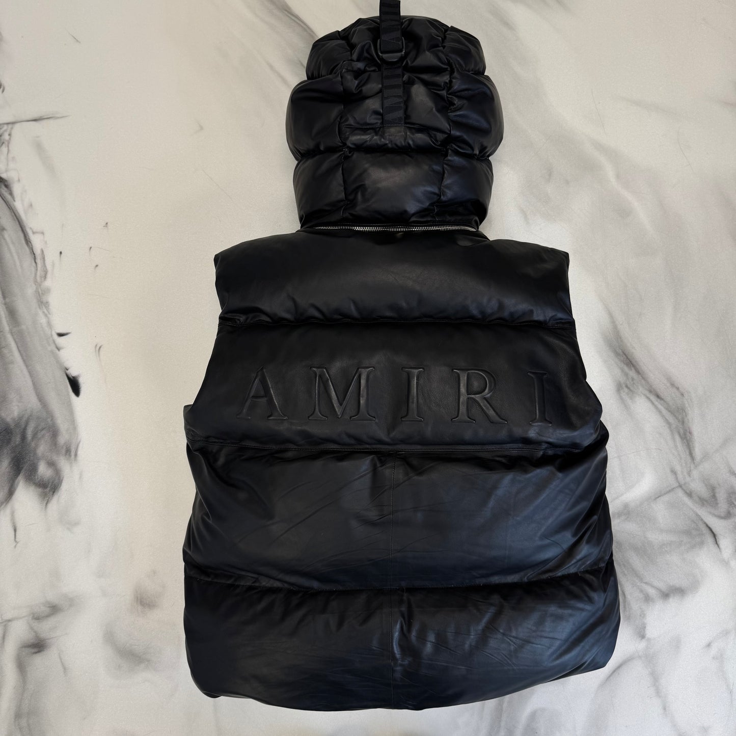 Amiri Lambskin Vest Black