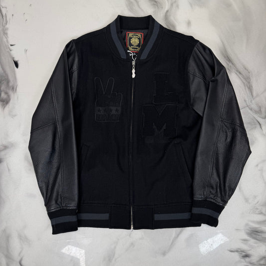 Live Mechanics Varsity Jacket Black
