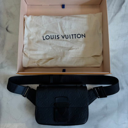 Louis Vuitton Embossed Belt Bag Black