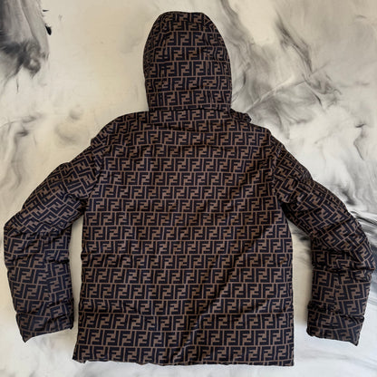 Fendi Reversible Piumino Zucca Striped Jacket