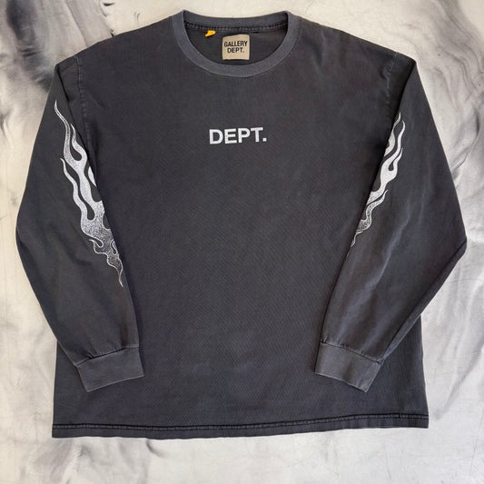 Gallery Dept Flames Longsleeve Grey