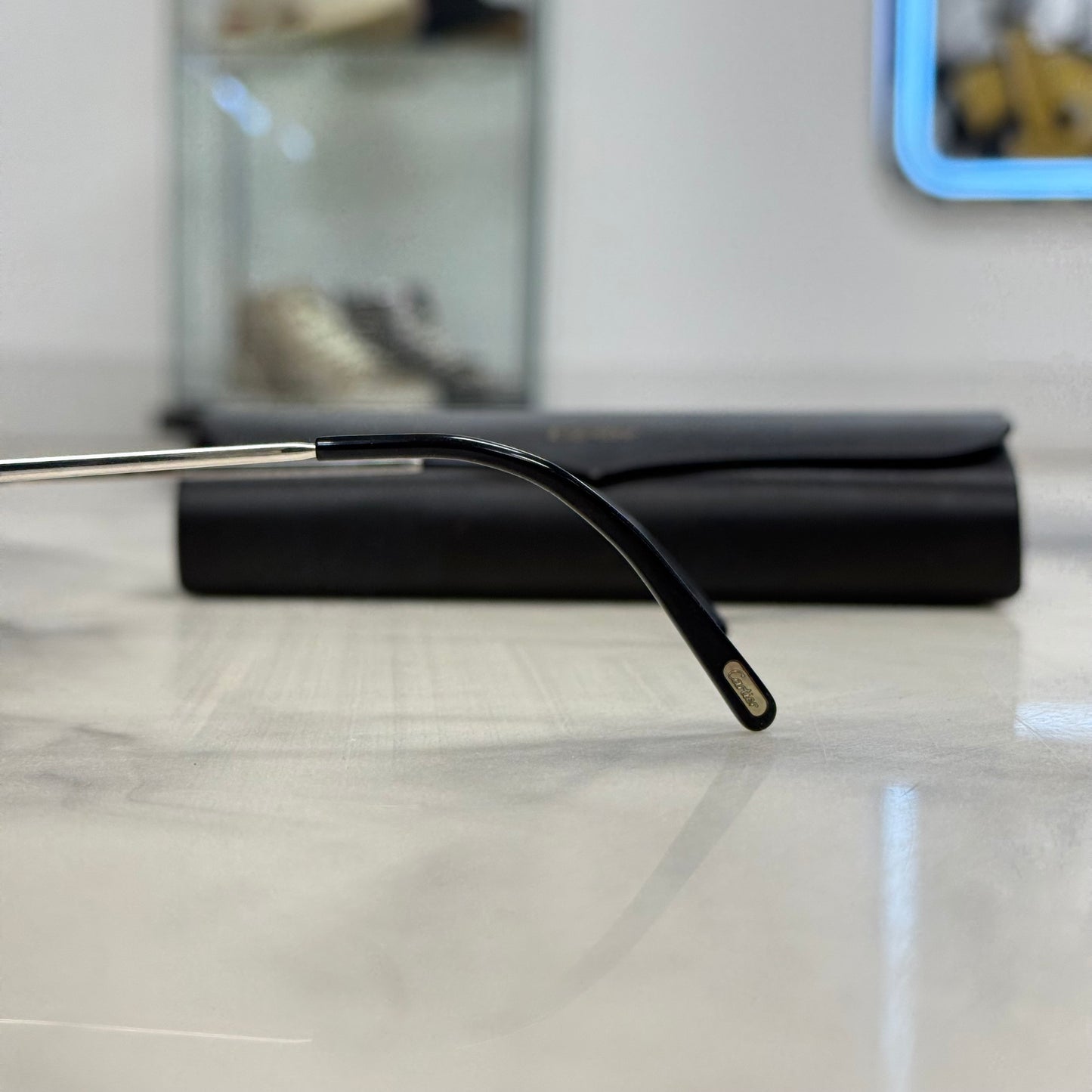 Cartier Big Cs Platinum Brown Lenses