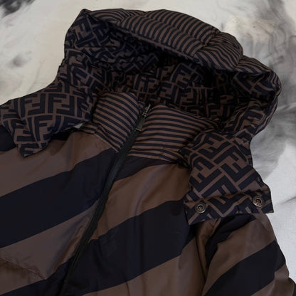 Fendi Reversible Piumino Zucca Striped Jacket