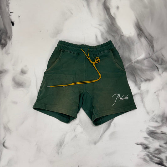 Rhude Green Sweatshorts