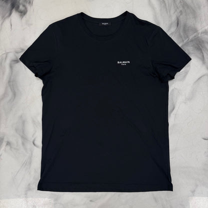 Balmain Chest Logo Tee Black