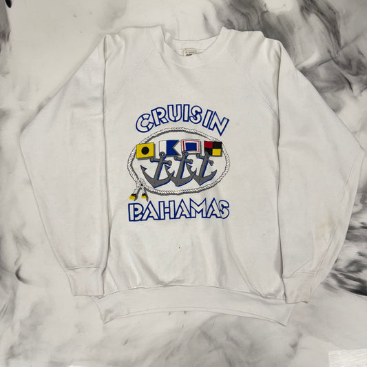 Cruisin' Bahamas White Crewneck