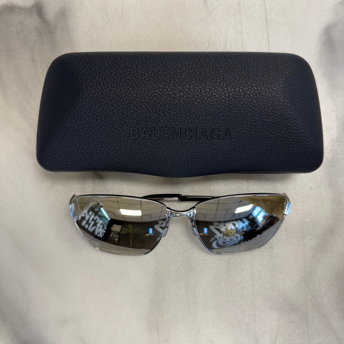 Balenciaga BB0375OA Sunglasses Silver