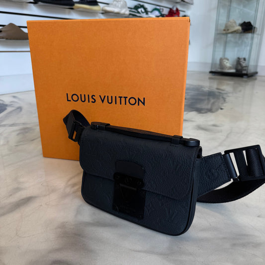 Louis Vuitton Embossed Belt Bag Black