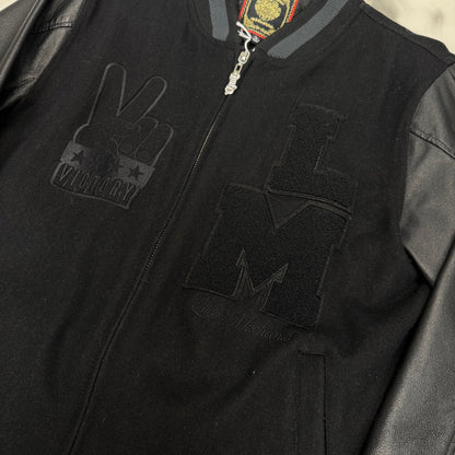 Live Mechanics Varsity Jacket Black