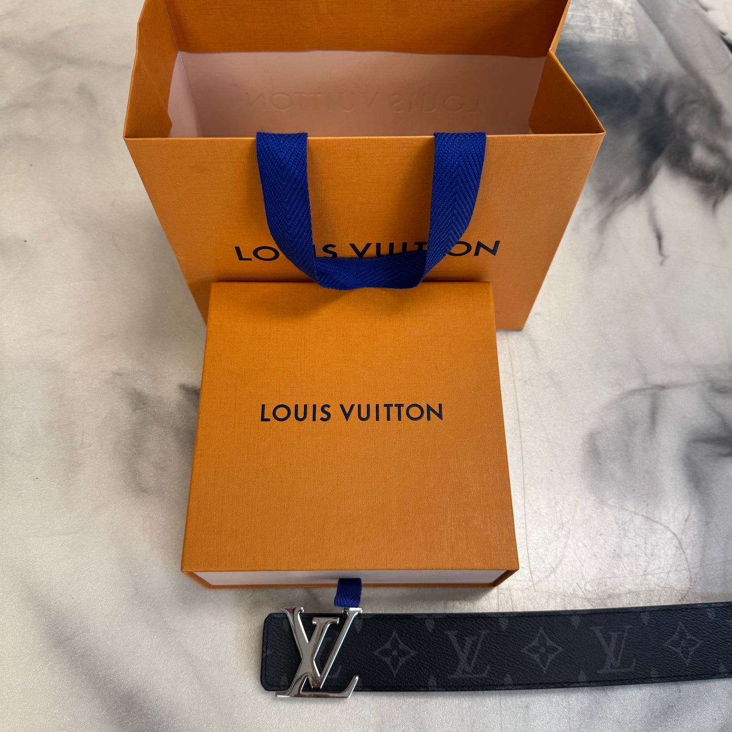 Louis Vuitton Monogram Eclipse Belt Black