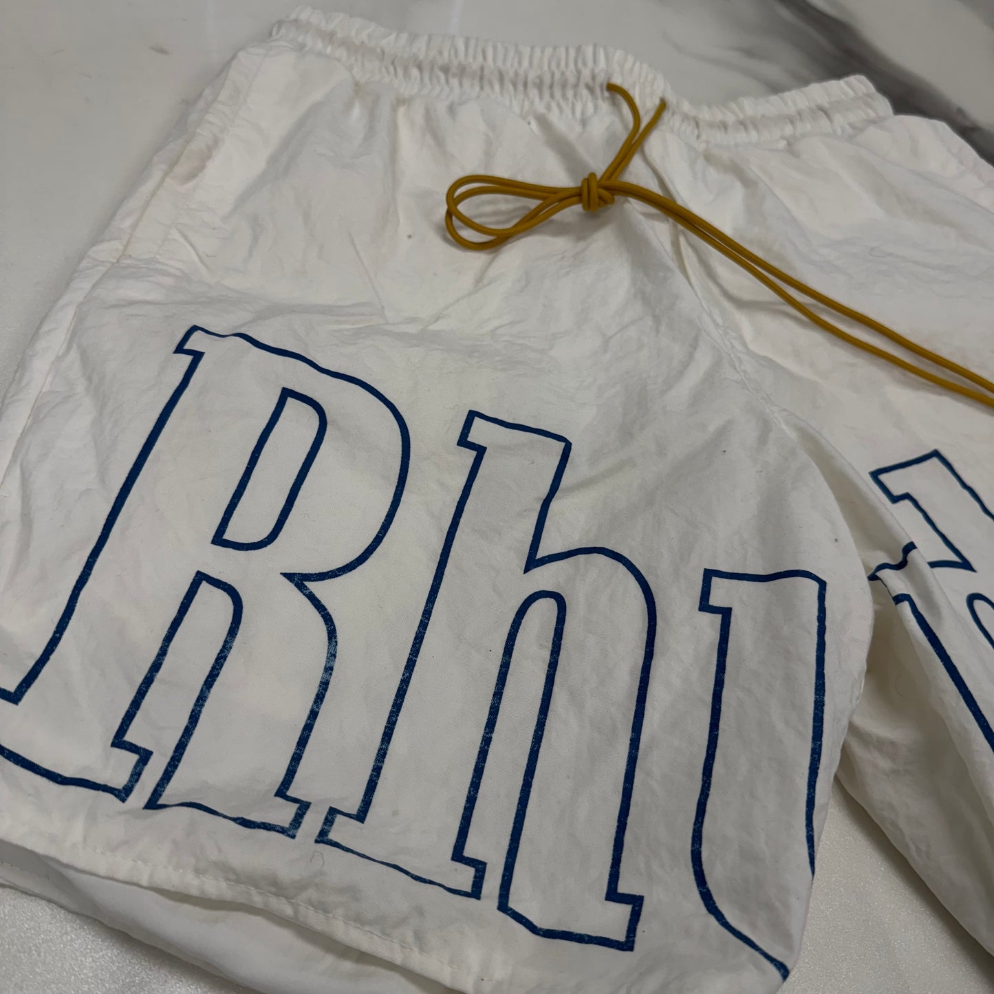 Rhude Short White Eggshell/Blue