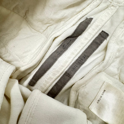 Rick Owens Tecuatl Side Zip Pants White