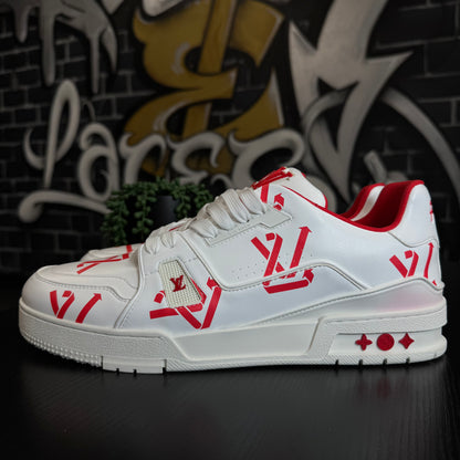 Louis Vuitton Trainer White Red LV Arrow Logos