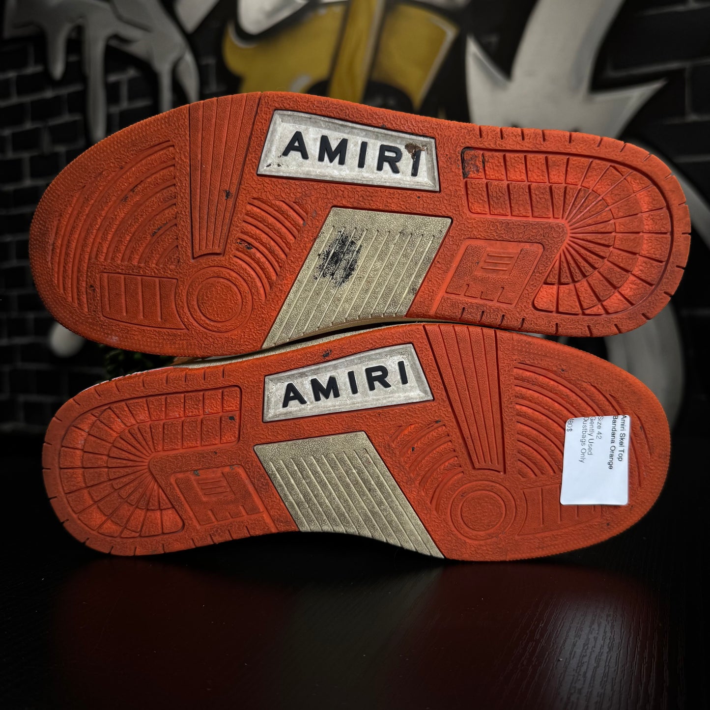 Amiri Skel Top High Bandana Orange