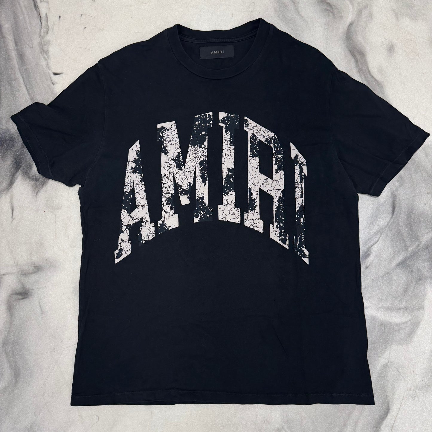 Amiri Arched Logo Tee Black