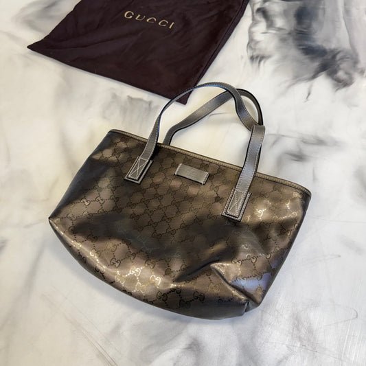 Gucci 2000s Imprime Tote Bag Bronze