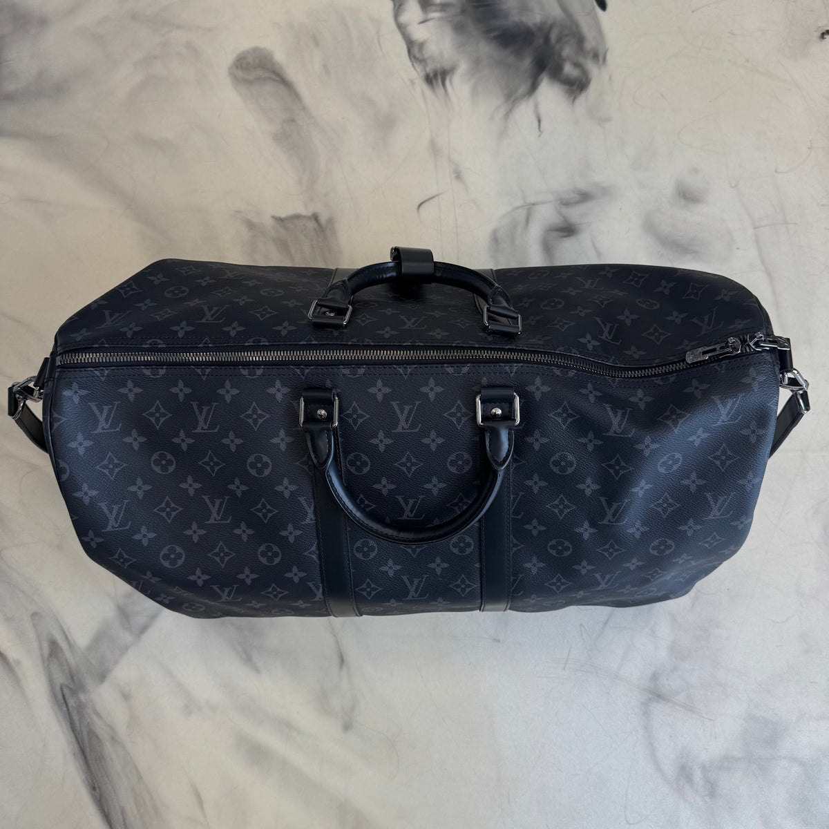 Louis Vuitton Keepall 55 Monogram Eclipse