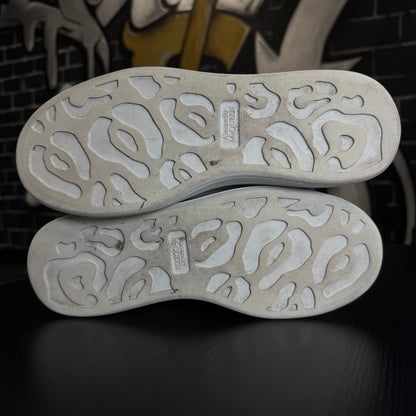 Alexander McQueen Oversized Sneakers Crocodile Suede Black