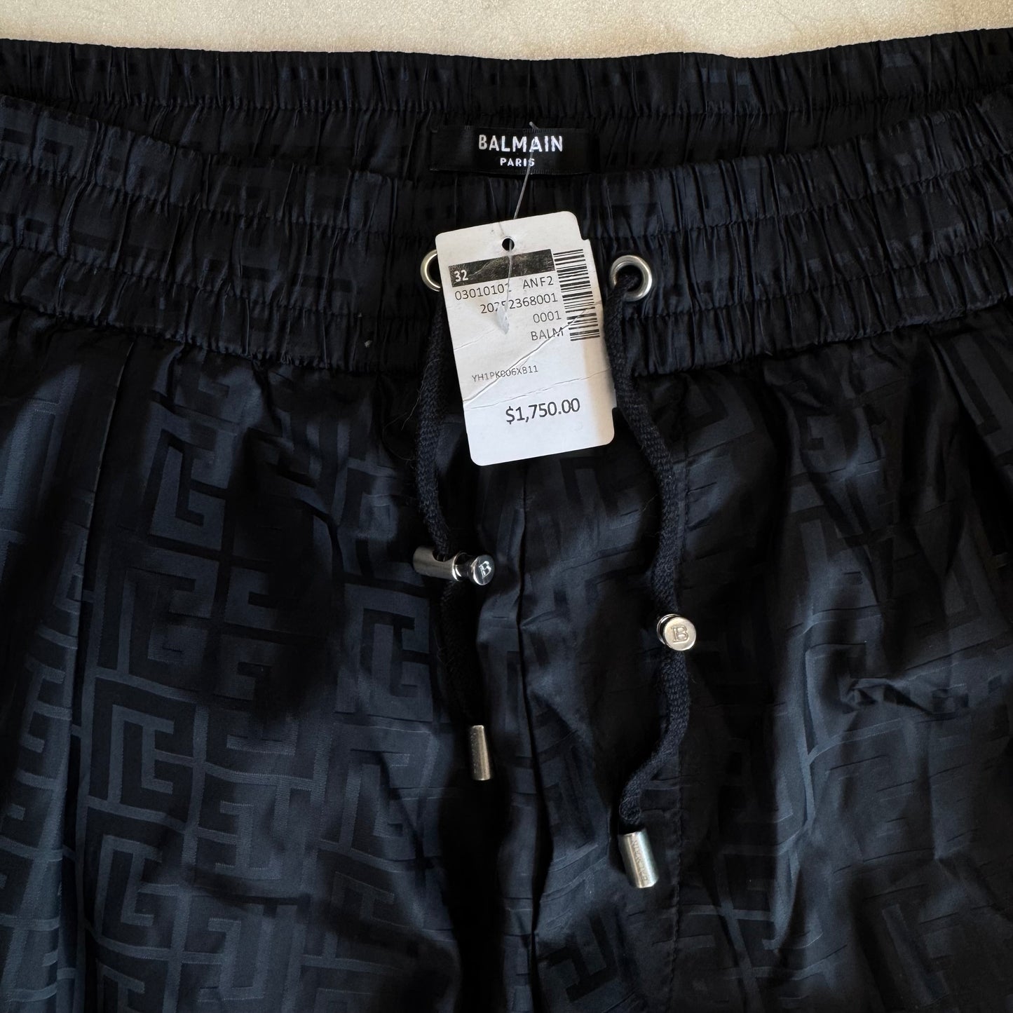 Balmain Monogram Lounge Pants Black