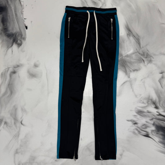 MNML Track Pants Teal Stripe