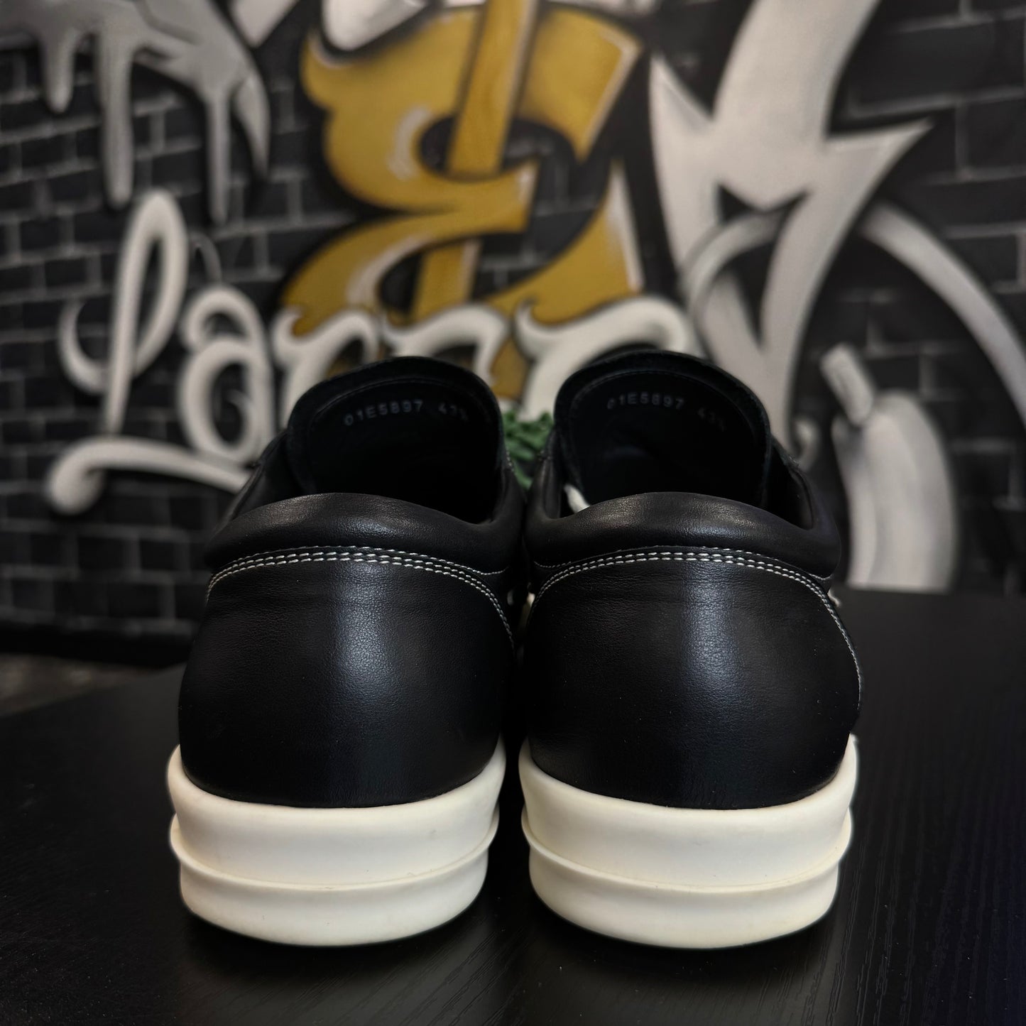 Rick Owens Black Temple Vintage Sneakers
