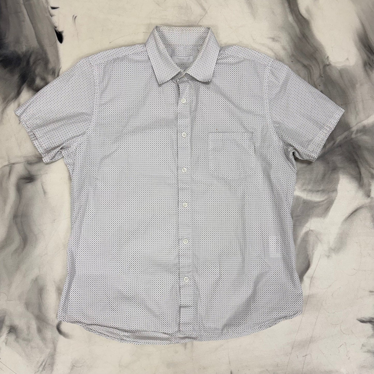 Prada Button Up Shirt Light Grey