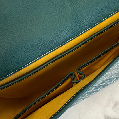 Goyard Belvedere MM Green Messenger Bag