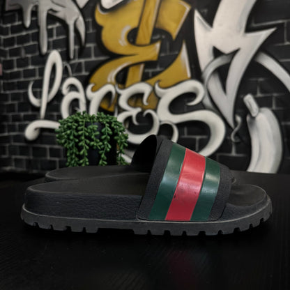 Gucci Trek Slides Black