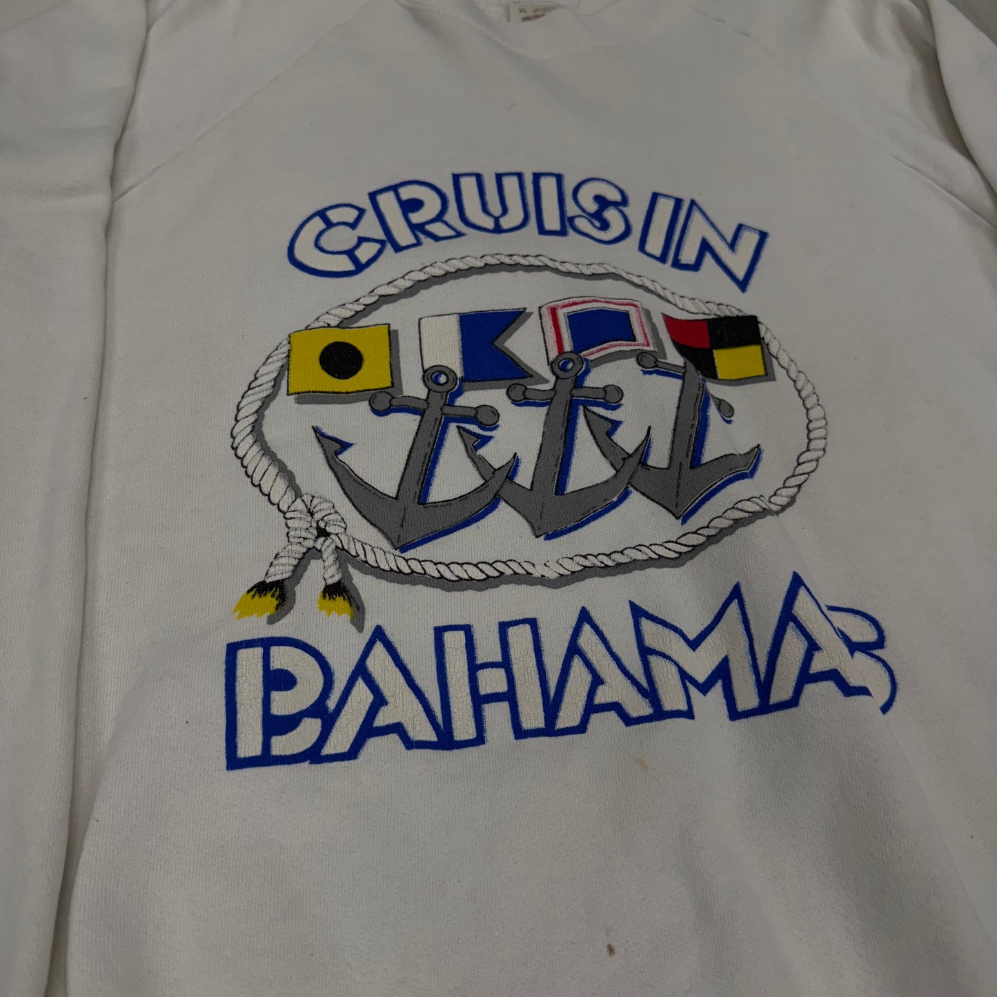 Cruisin' Bahamas White Crewneck