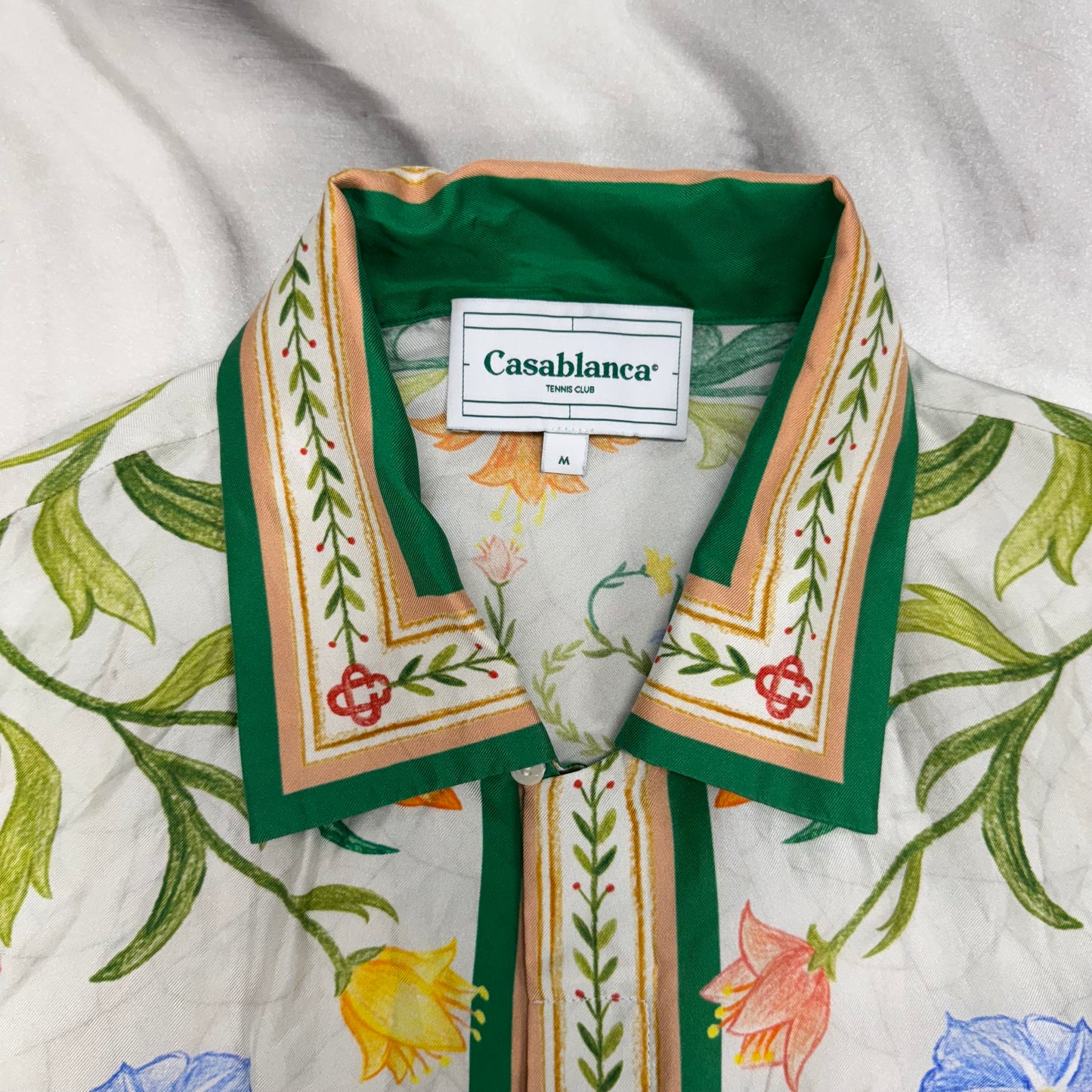 Casablanca L'Arche Fleurie Silk Shirt & Shorts